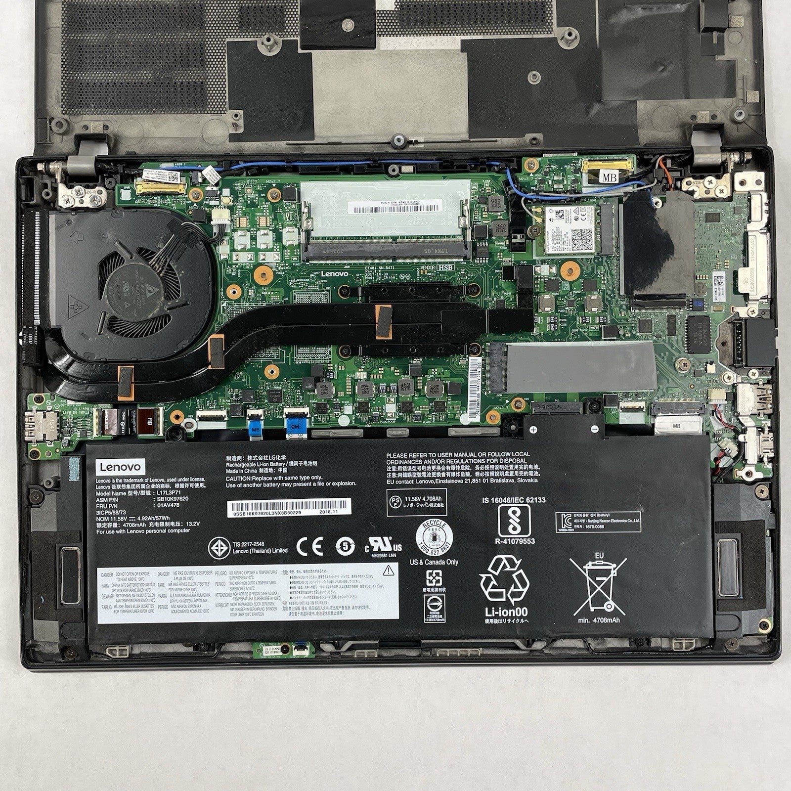 Lenovo ThinkPad T480s 14" i7-8650U 1.90 GHz 8 GB RAM No SSD/OS/AC16