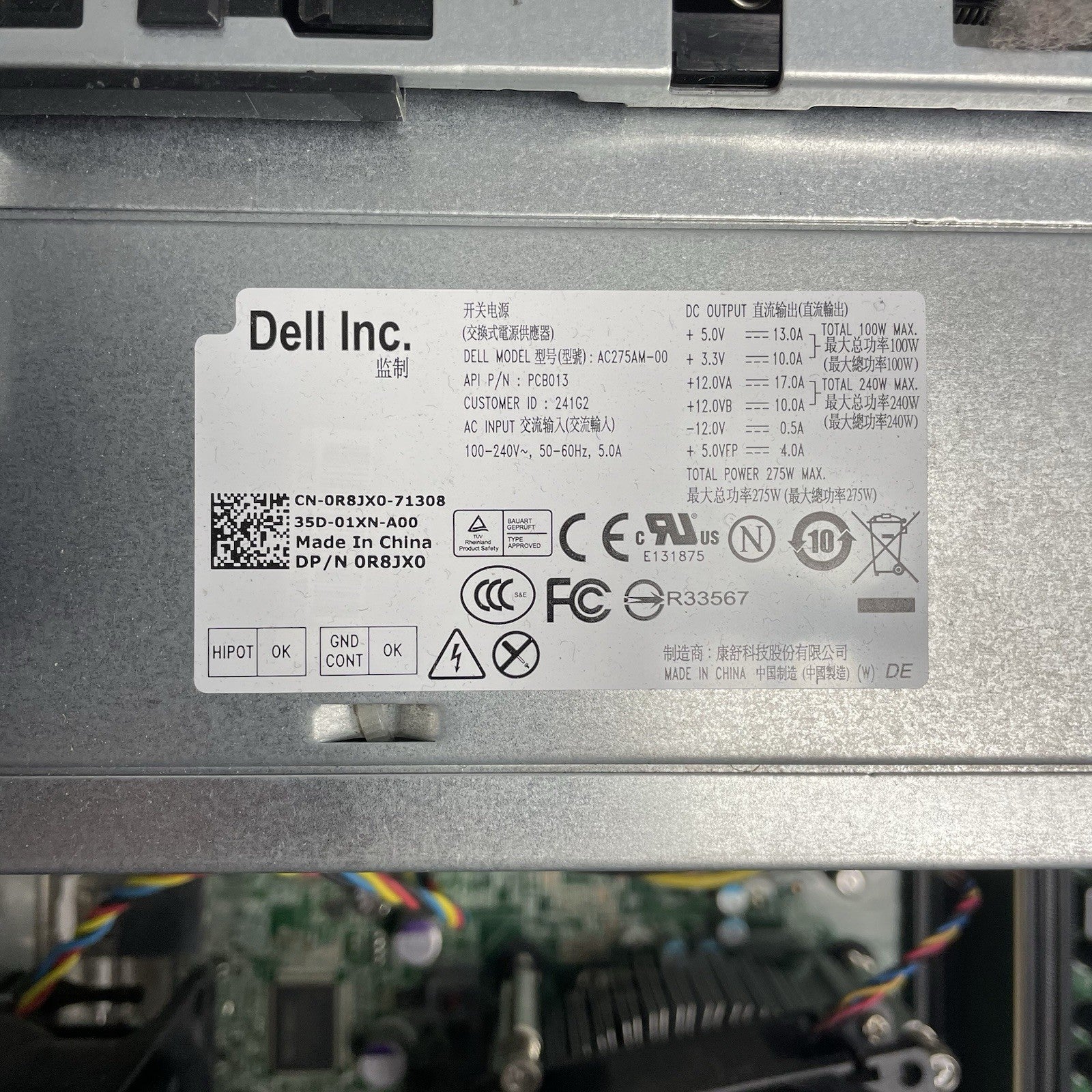 Dell Optiplex 7010 MT Intel Core i5-3570 3.40 GHz 4 GB Ram No HDD No OS