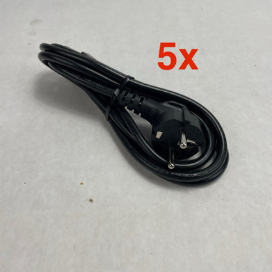 I-Sheng SP-023 16A 250W Europe outlet Power Cord Black Lot of 5