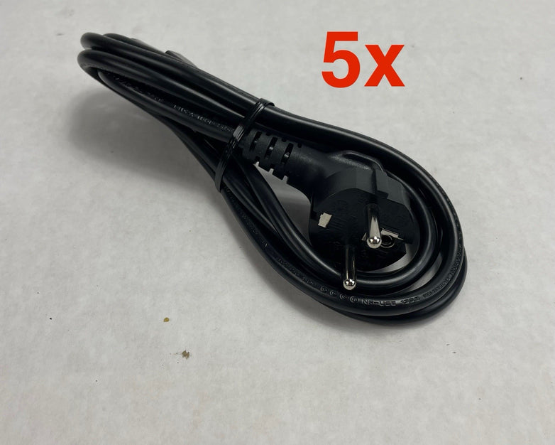 I-Sheng SP-023 16A 250W Europe outlet Power Cord Black Lot of 5