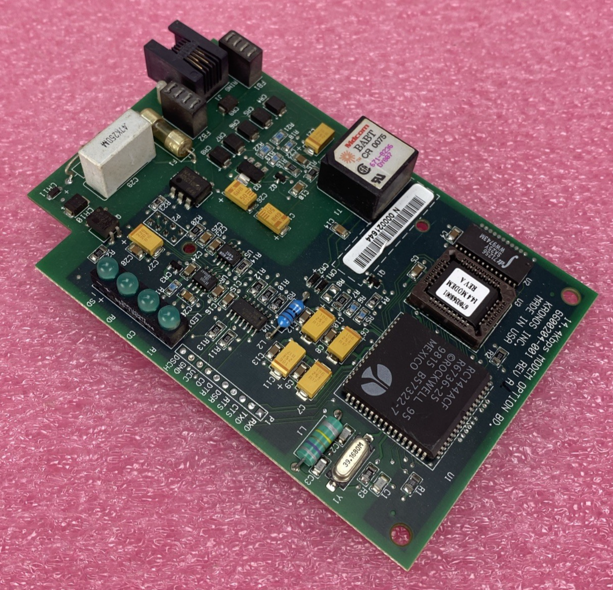 Kronos 6600204-001 Rev A 14.4Kbps Modem Card