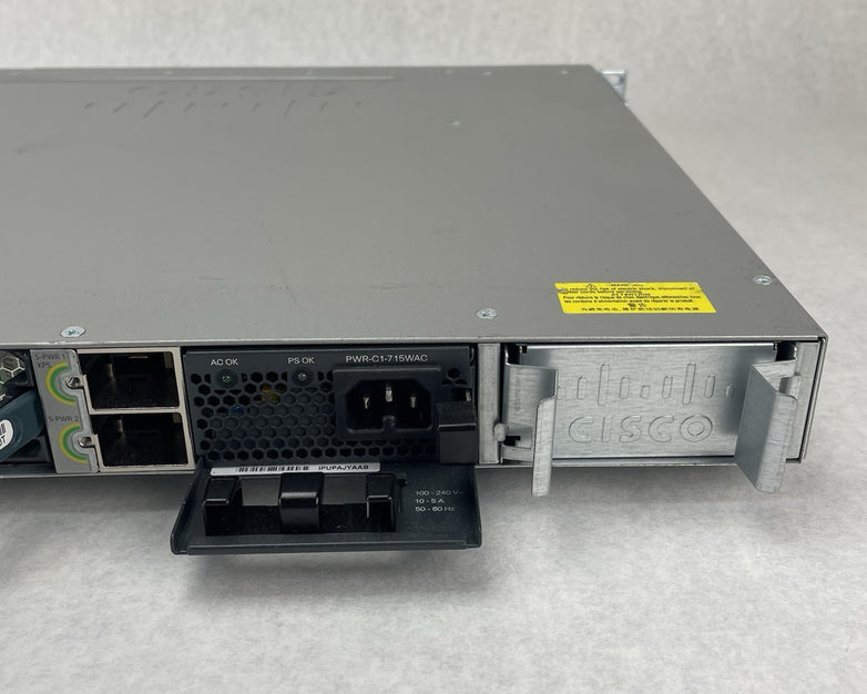 Cisco Catalyst WS-C3850-48P-S V07 48-Port Gigabit PoE+ - Tested