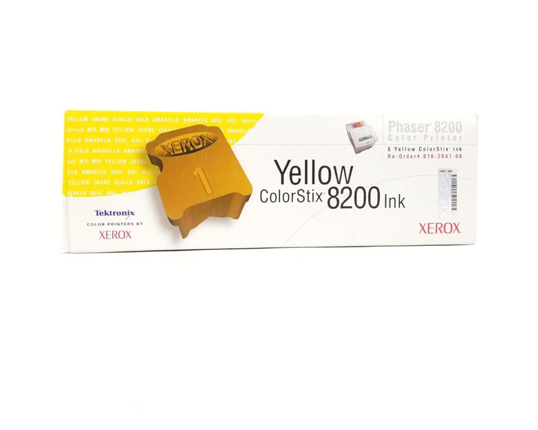 Xerox Phaser 8200 Yellow ColorStix Ink Color Printer 016-2047-00 5pk