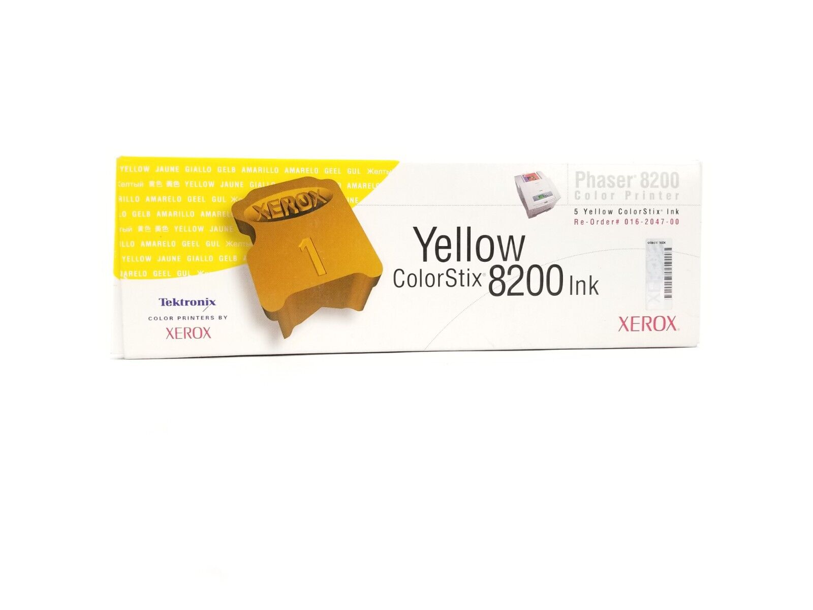 Xerox Phaser 8200 Yellow ColorStix Ink Color Printer 016-2047-00 5pk