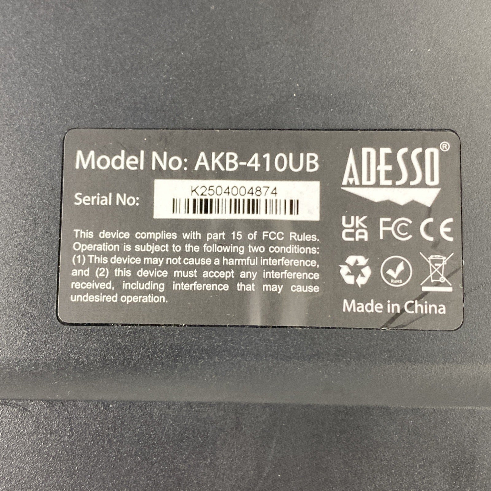 Adesso AKB-410UB SlimTouch USB-Wired Mini Keyboard6