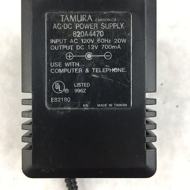 Tamura Class 2 Transformer 820A4470 IN 120V 60Hz 20W OUT 12V 700mA