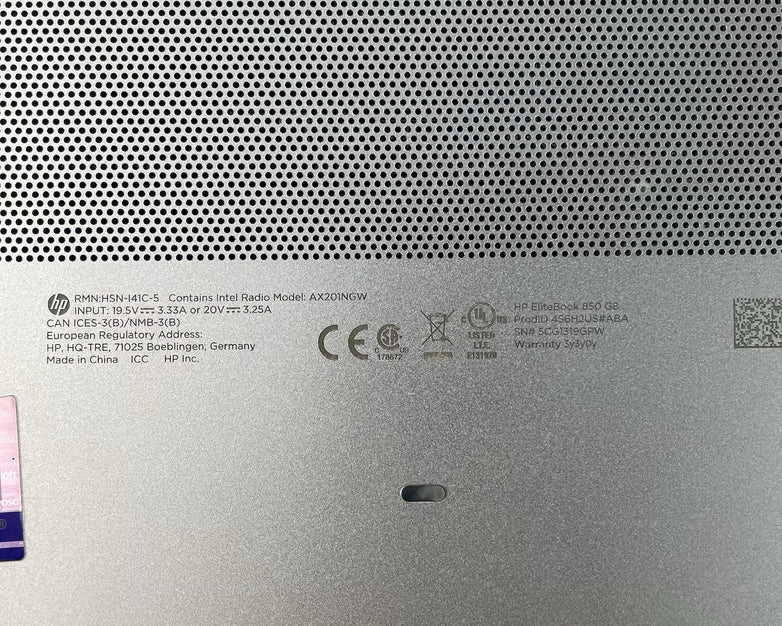 HP EliteBook 850 G8 15.6" i7-1185G7 3.00 GHz 16 GB RAM No SSD/OS/AC - READ