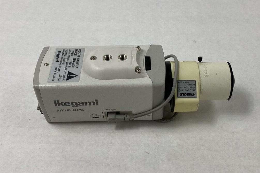 Ikegami ISD-A20 Color Security Camera 1/3" 2.7-12mm Lens For Parts or Repair