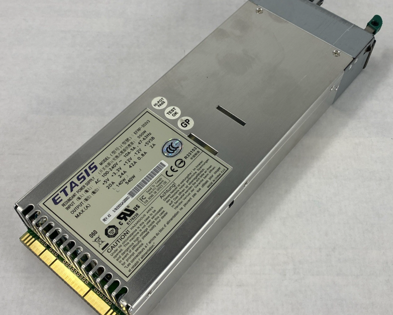 ETASIS Model EFRP-553V3 550W Redundant Power Supply