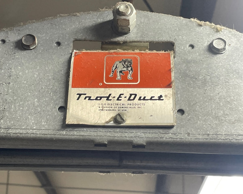 ITE Trol-E-Duct TD310, TDF3, Electrical Busway, 100A, 3PH, 600V, Vintage