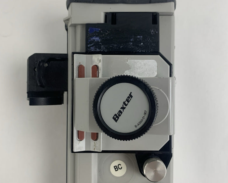 Baxter AS50 IM8550 Infusion Pump Powers On Factory Reset No Batteries No Charger