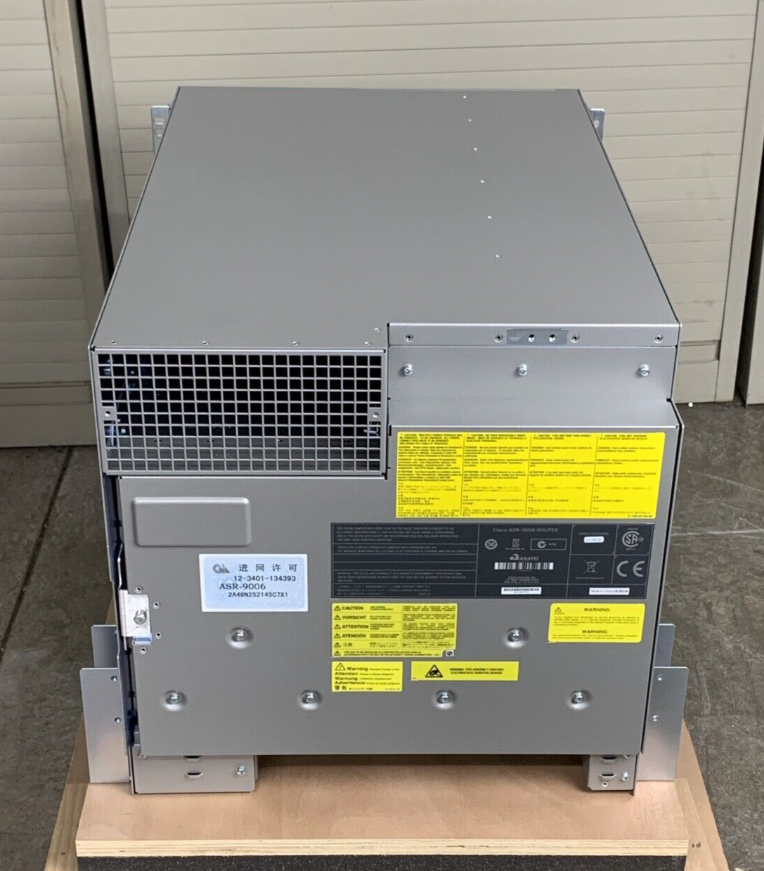 Cisco ASR9006-DC-V2 Router Blank Chassis Only Box Opened Missing Accessory Kit
