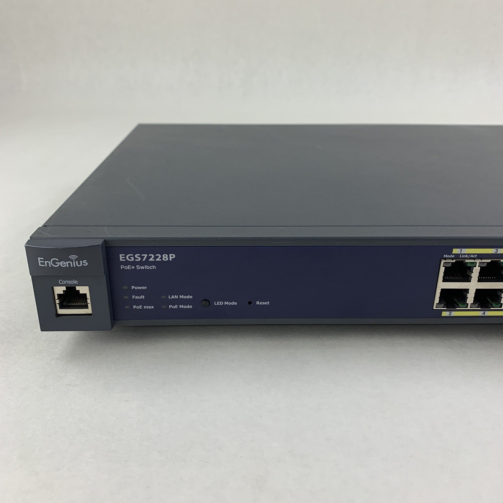 EnGenius EGS7228P 24 Port PoE Layer 2 Managed Switch Tested Reset