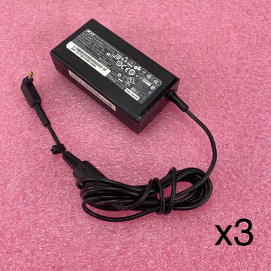 Acer A11-065N1A 19V 3.42A 65W AC Power Adapter (Lot of 3)