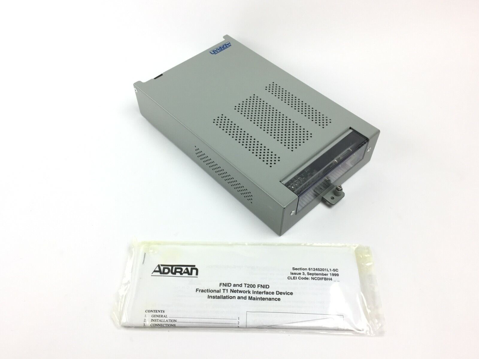Adtran T200 FNID 1245201L1 Fractional T1 Network Device With Enclosure