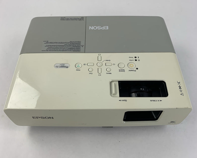 Epson PowerLite 83+ EMP-83H LCD Projector - No Remote - 642 Lamp Hours