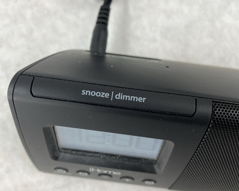 iHome iHM46BC Portable USB Charging Dual Alarm Clock Speaker System  - Black