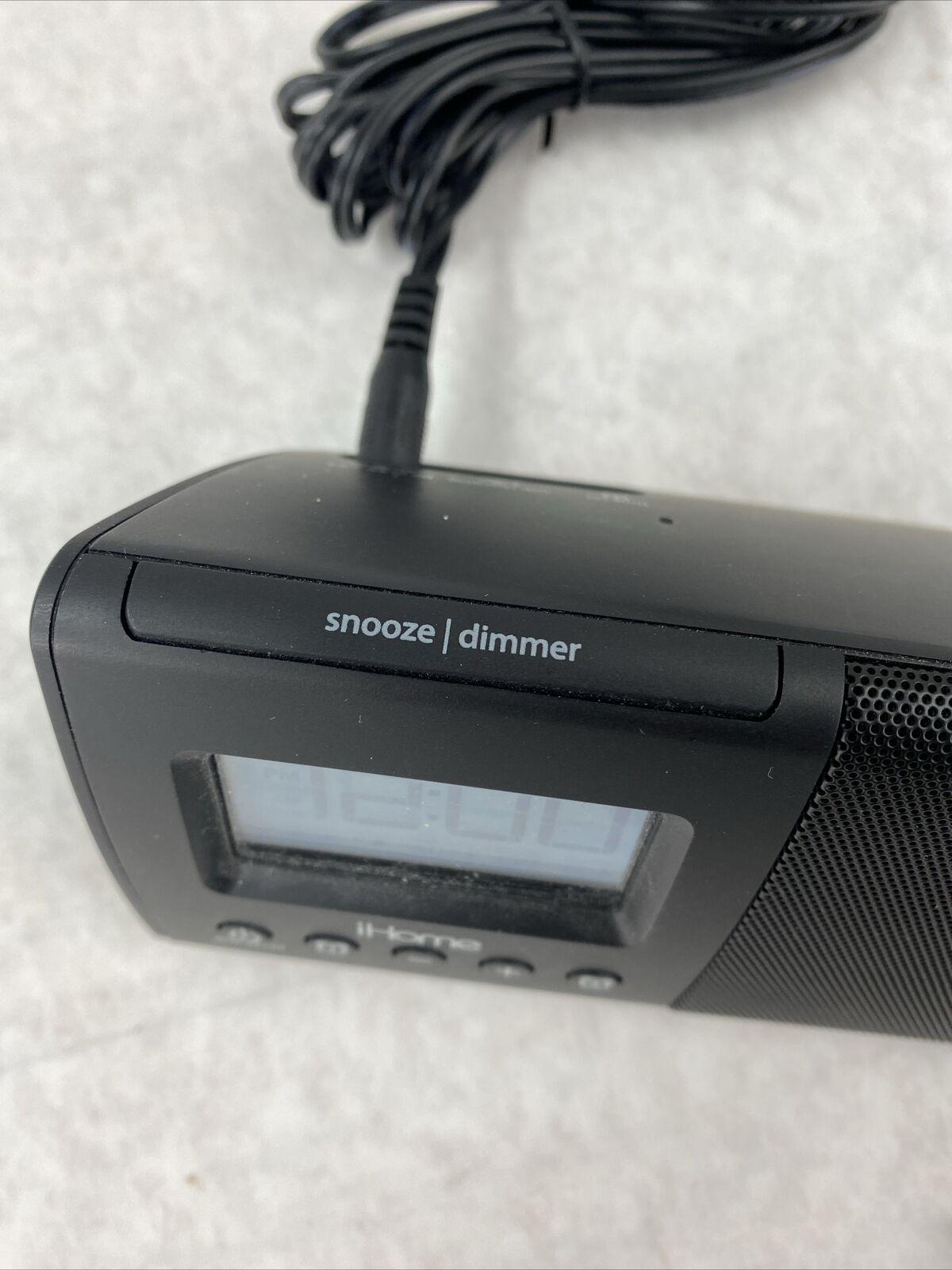 iHome iHM46BC Portable USB Charging Dual Alarm Clock Speaker System  - Black