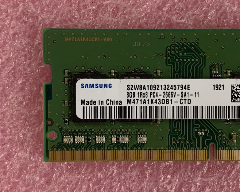 Samsung M471A1K43DB1-CTD  8 GB PC4-21300 DDR4-2666 Laptop Memory Ram