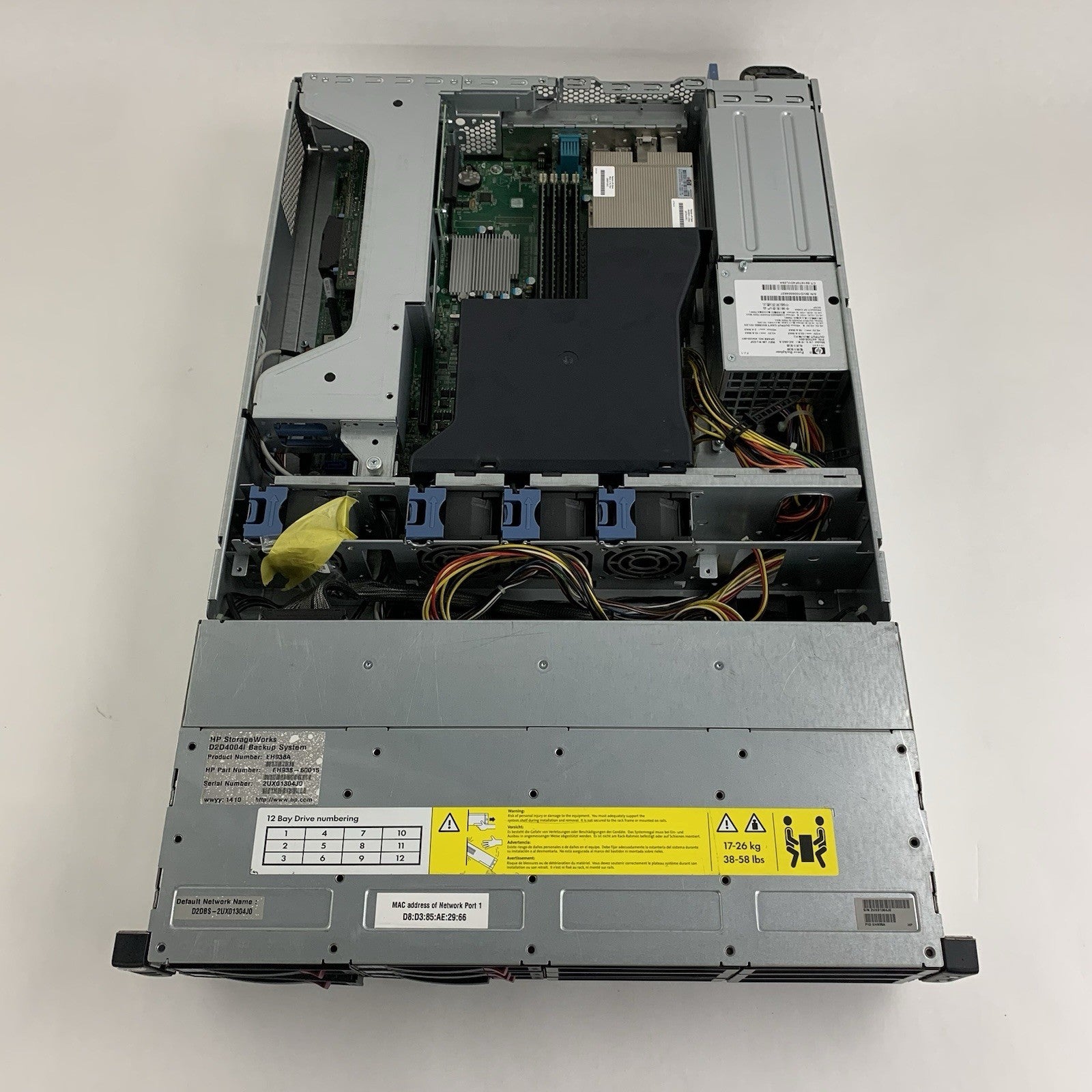 HP StorageWorks D2D Backup System 1x AMD Opteron 2383 2.7GHz 8GB RAM No OS/HDD12