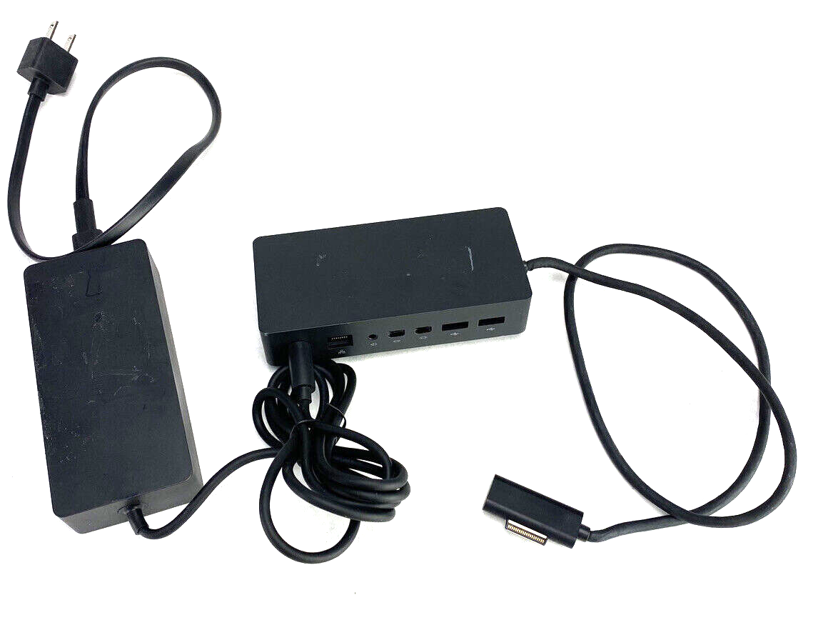 Microsoft 1661 Surface Docking Station T17 USB Mini Display Port + Power Adapter