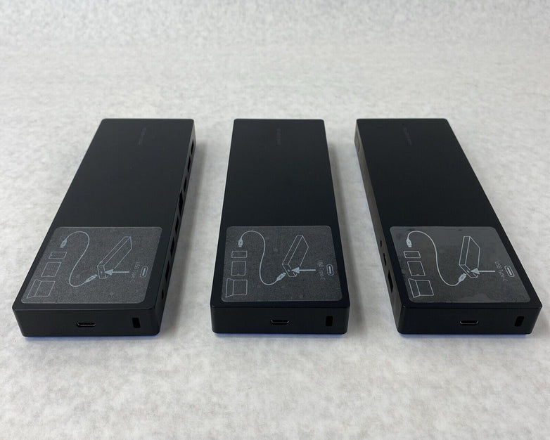 Lot of 3 HP L13898-002 USB-C Dock G4 Blue/Black - Tested