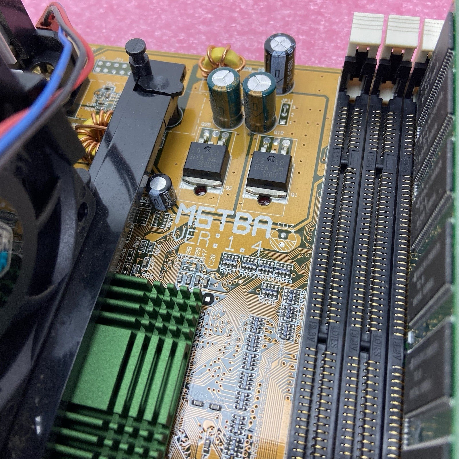 Biostar M6TBA Motherboard Intel Pentium III 448MHz 128MB RAM w/Shield 3x ISA8