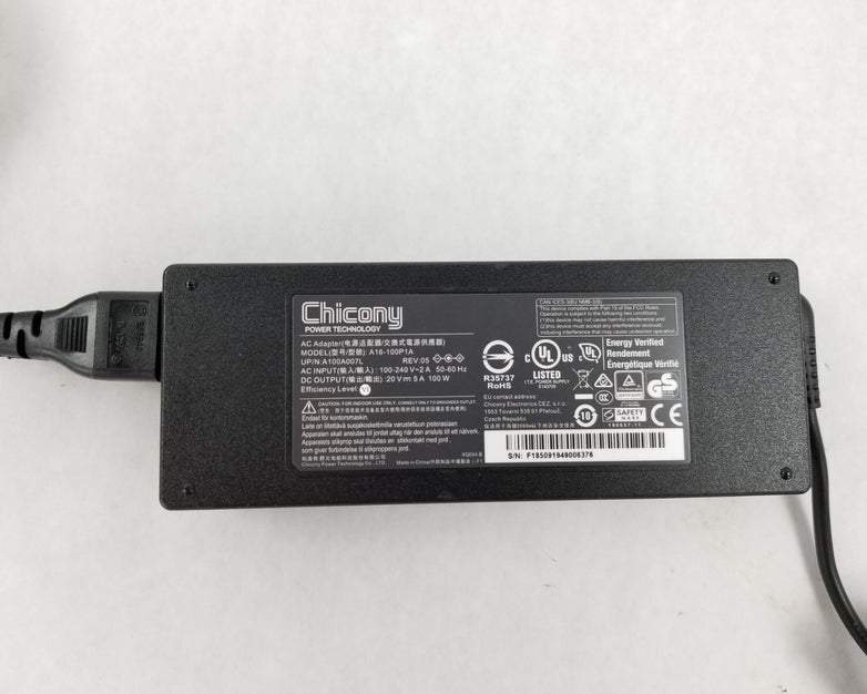 Chicony A16-100P1A Laptop AC Adapter 20V 5A 100W 20V5A100W-5.5x2.5mm (Lot of 5)