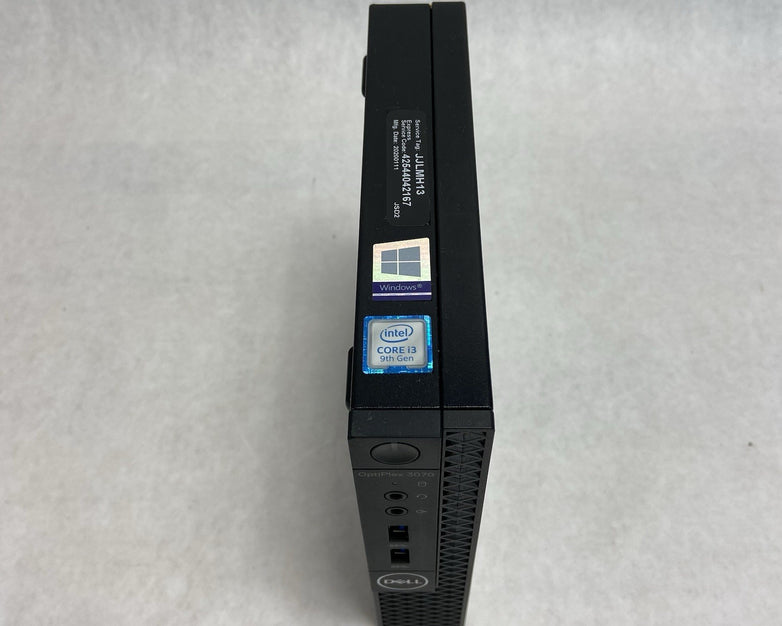 Dell Optiplex 3070 Micro Intel Core i3-9100T 3.1GHz 8GB RAM w/AC No HDD/OS