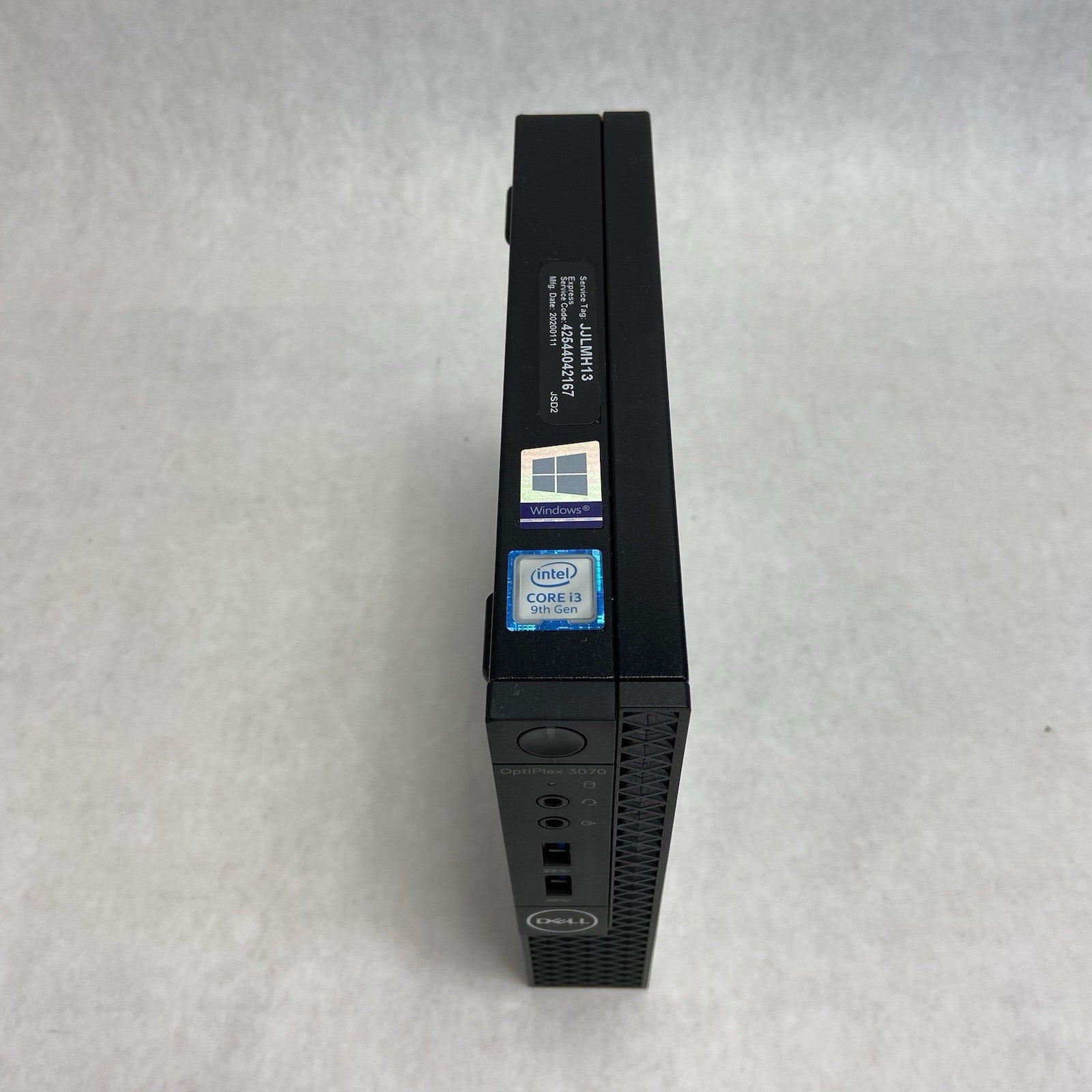 Dell Optiplex 3070 Micro Intel Core i3-9100T 3.1GHz 8GB RAM w/AC No HDD/OS2