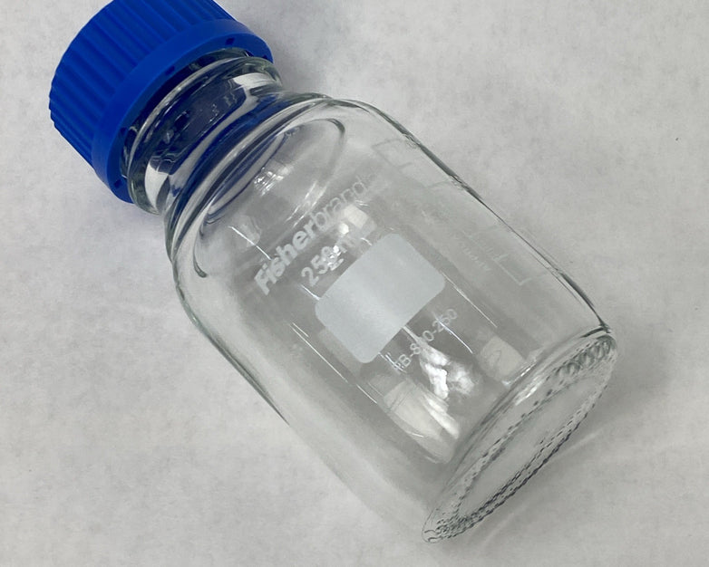 Fisherbrand FB-800-250 Lab Media Graduated Glass Bottles 250mL - 10 Bottles