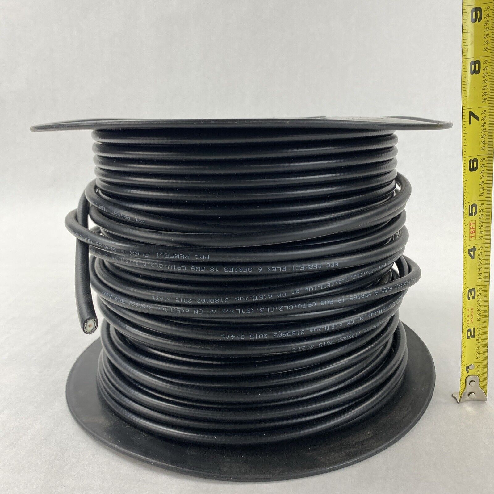 Perfect Flex P6ET77VVLF PPC Bulk Coax Tri-Shield 77% Braid Black LESS THAN 500FT
