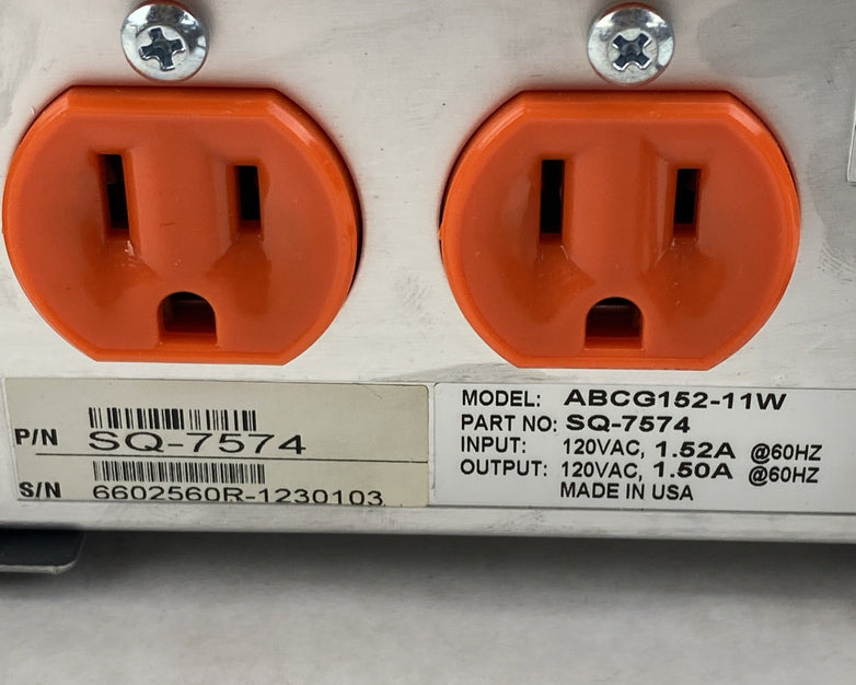 Squirrel Systems ABCG152-11W P/N SQ-7574 Powervar Ground Guard - Tested