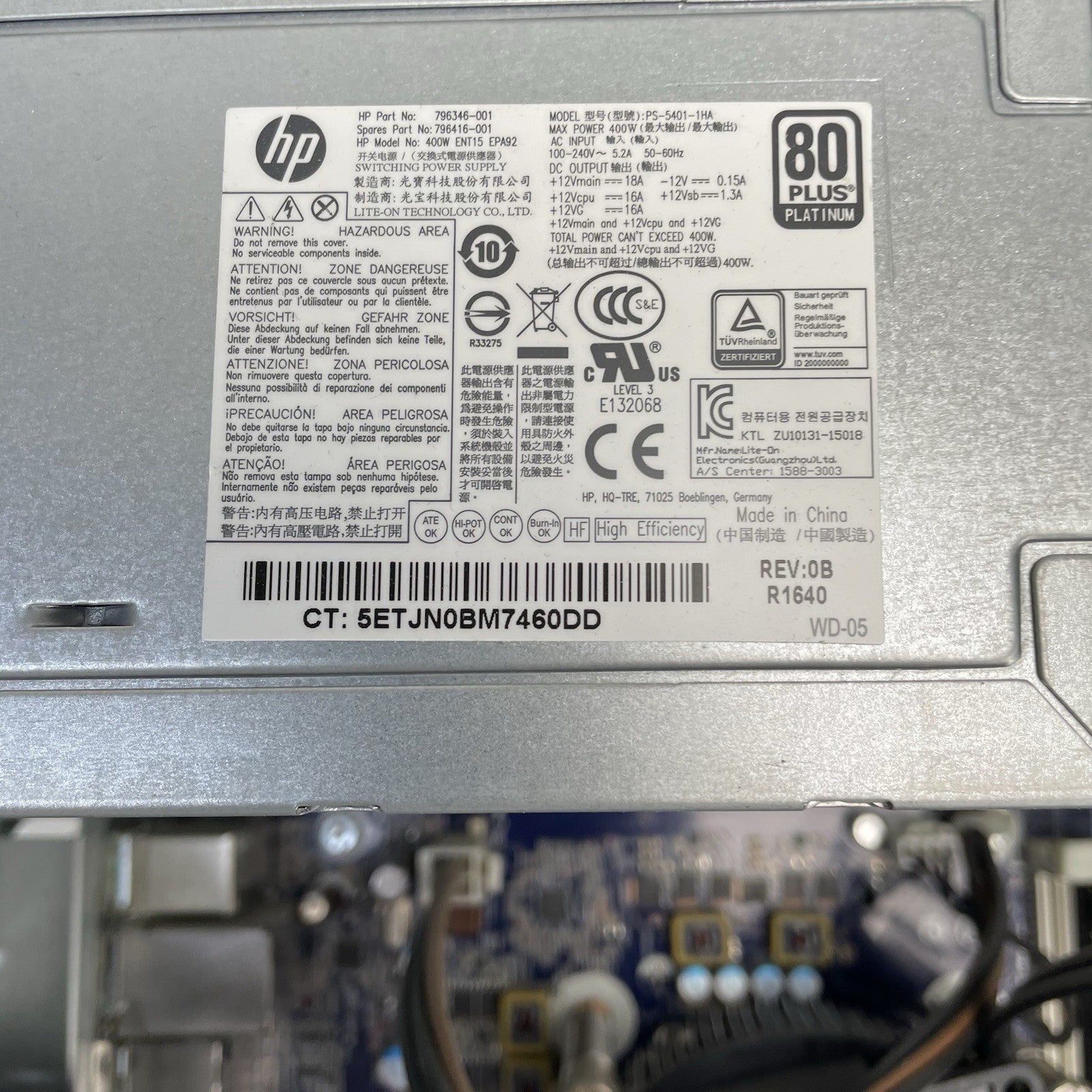 HP Z240 Workstation MT 3.40GHz Core i7-6700 16GB DDR4 DVD-RW No HDD No OS