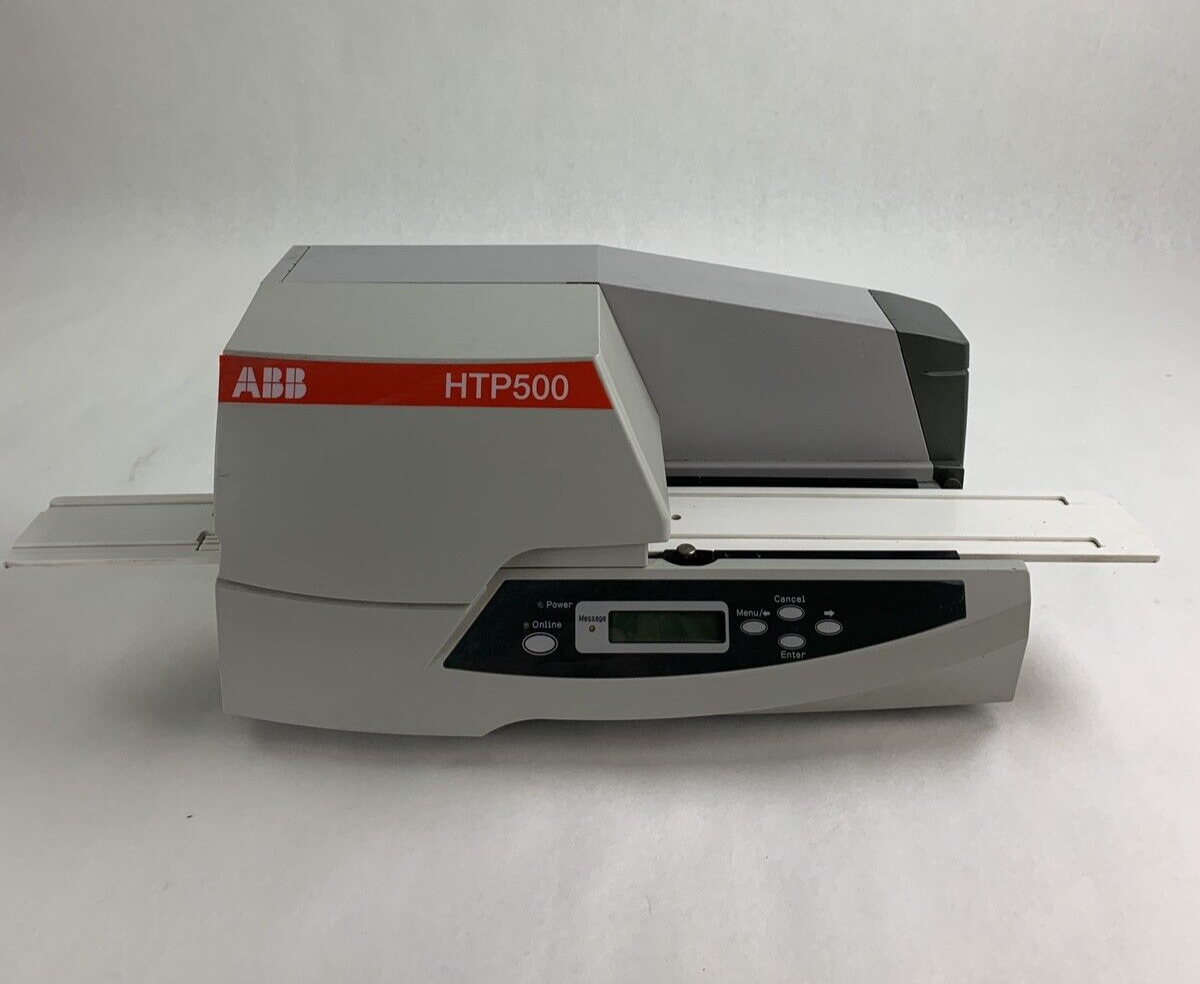 ABB HTP500 Thermal Transfer Marking System Powers on Bad Cover Hinge