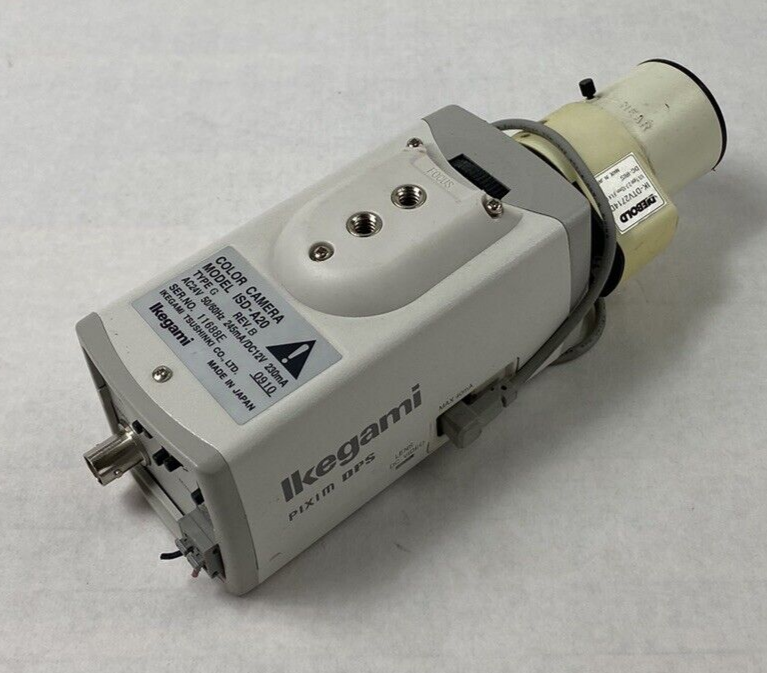 Ikegami ISD-A20 Color Security Camera 1/3" 2.7-12mm Lens For Parts or Repair