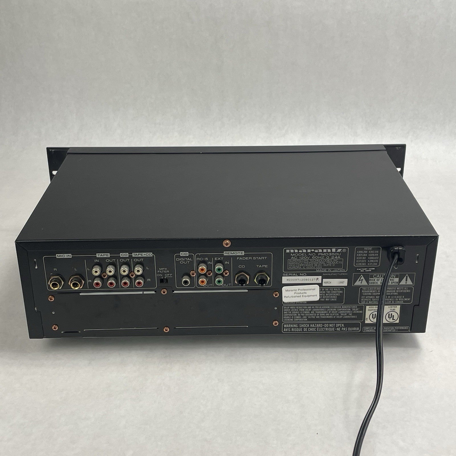 Marantz PMD350U Professional Stereo Cassette Deck CD Player5
