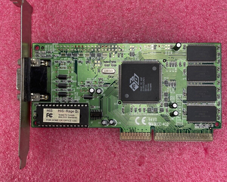 HIS HIS-RAGE IIc AGP 215R2QZUA21 AGP Graphics Card