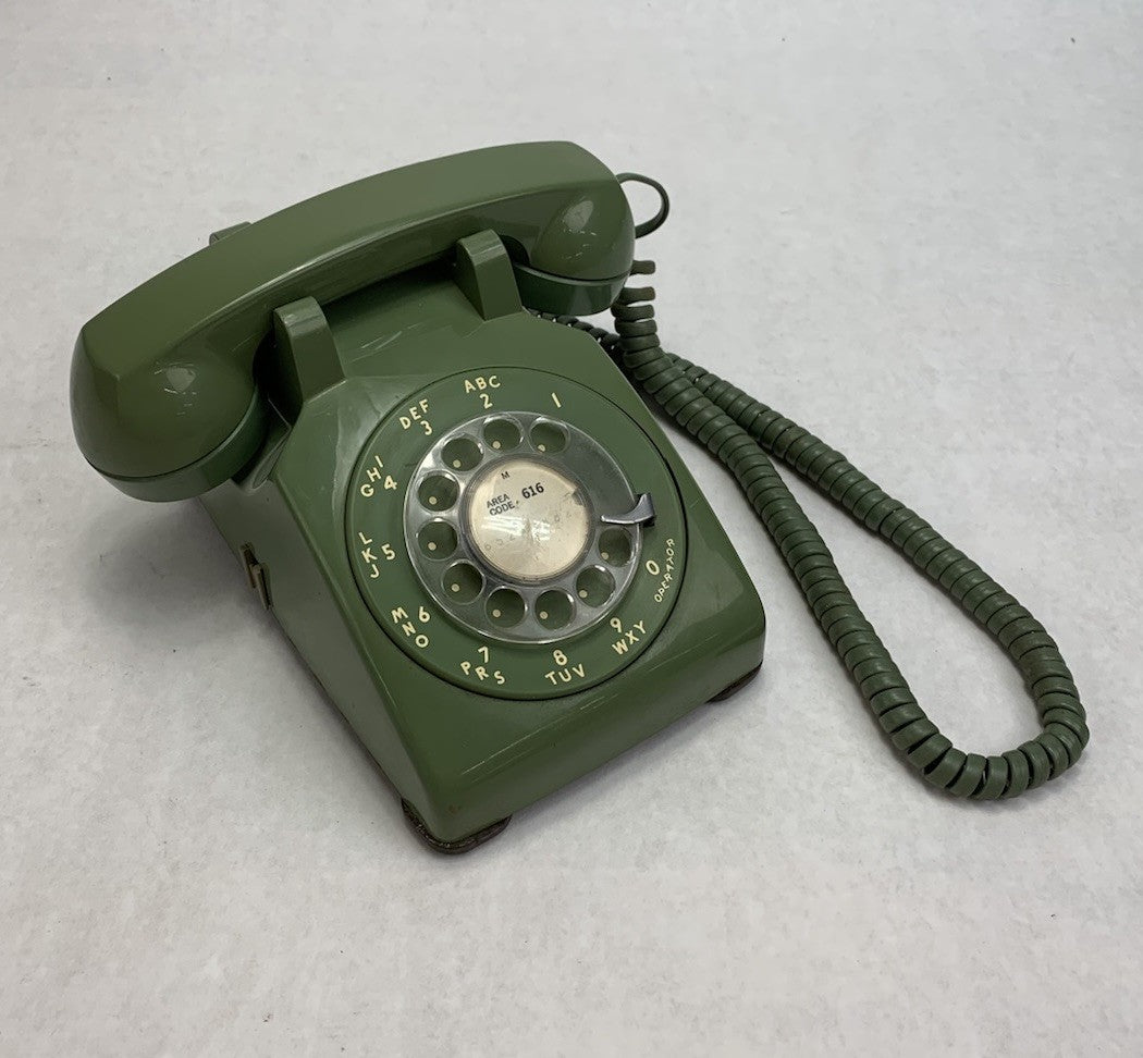 Western Electric 500 Vintage Rotary Telephone Green