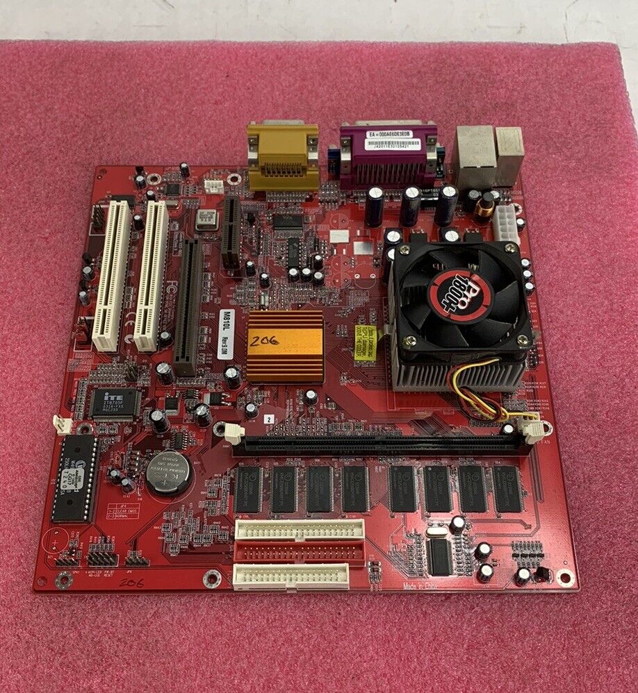 PC Chips M810L Motherboard AMD Duron 1.26GHz No RAM No I/O Shield
