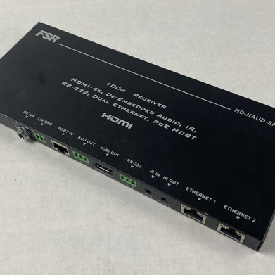 FSR HD-HAUD-SP-Rx 100M Receiver HDMI-4K De-Embedded Audio Untested