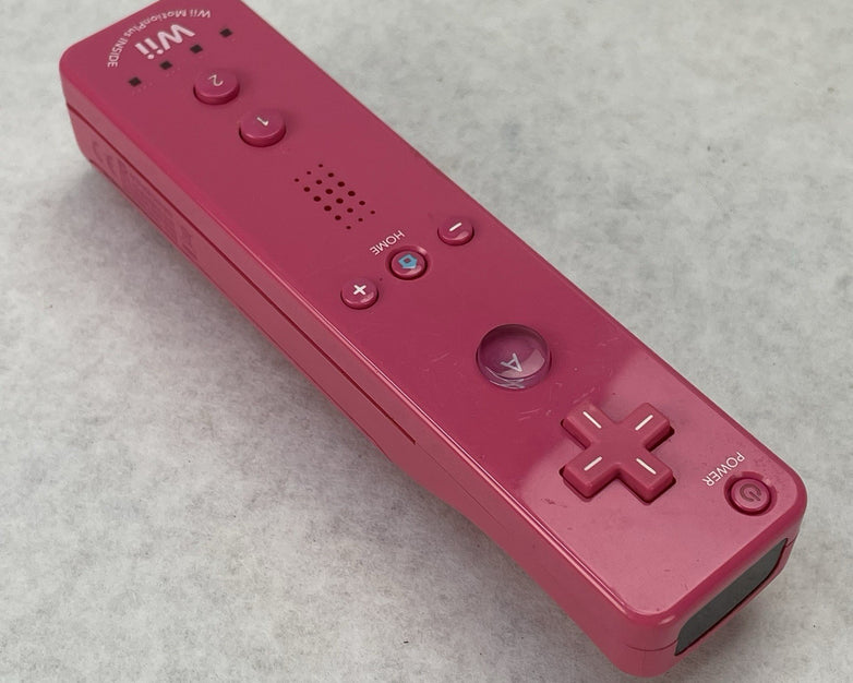Nintendo RVL-036 Wii Remote Pink Wii MotionPlus - Tested