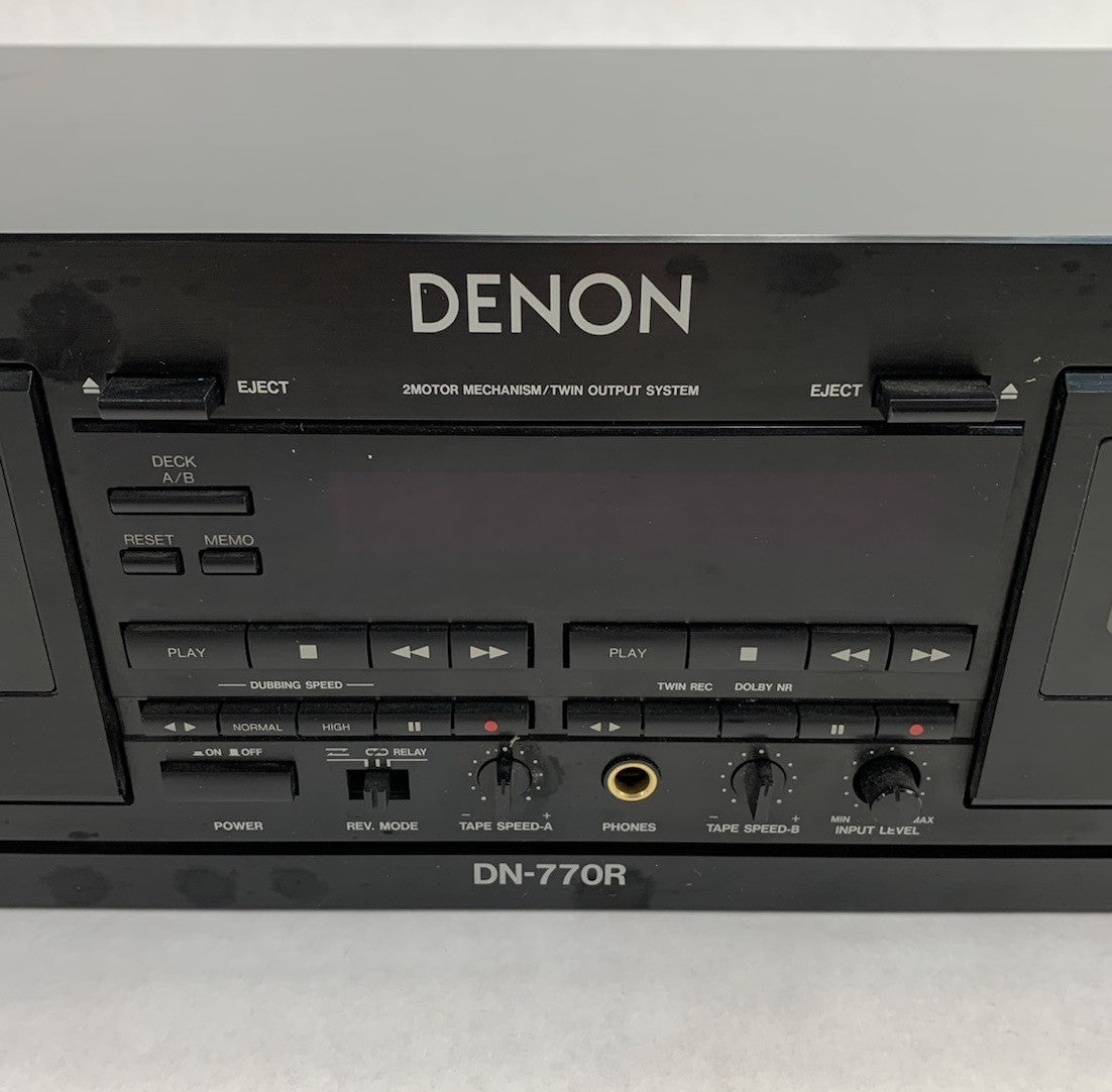 Denon DN-770R Stereo Double Casette Tape Deck - Parts or Repair3
