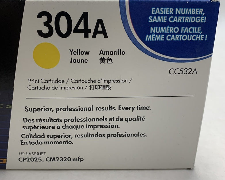 HP Laserjet 304A CC532A Yellow Print Cartridge Exp: June 2015