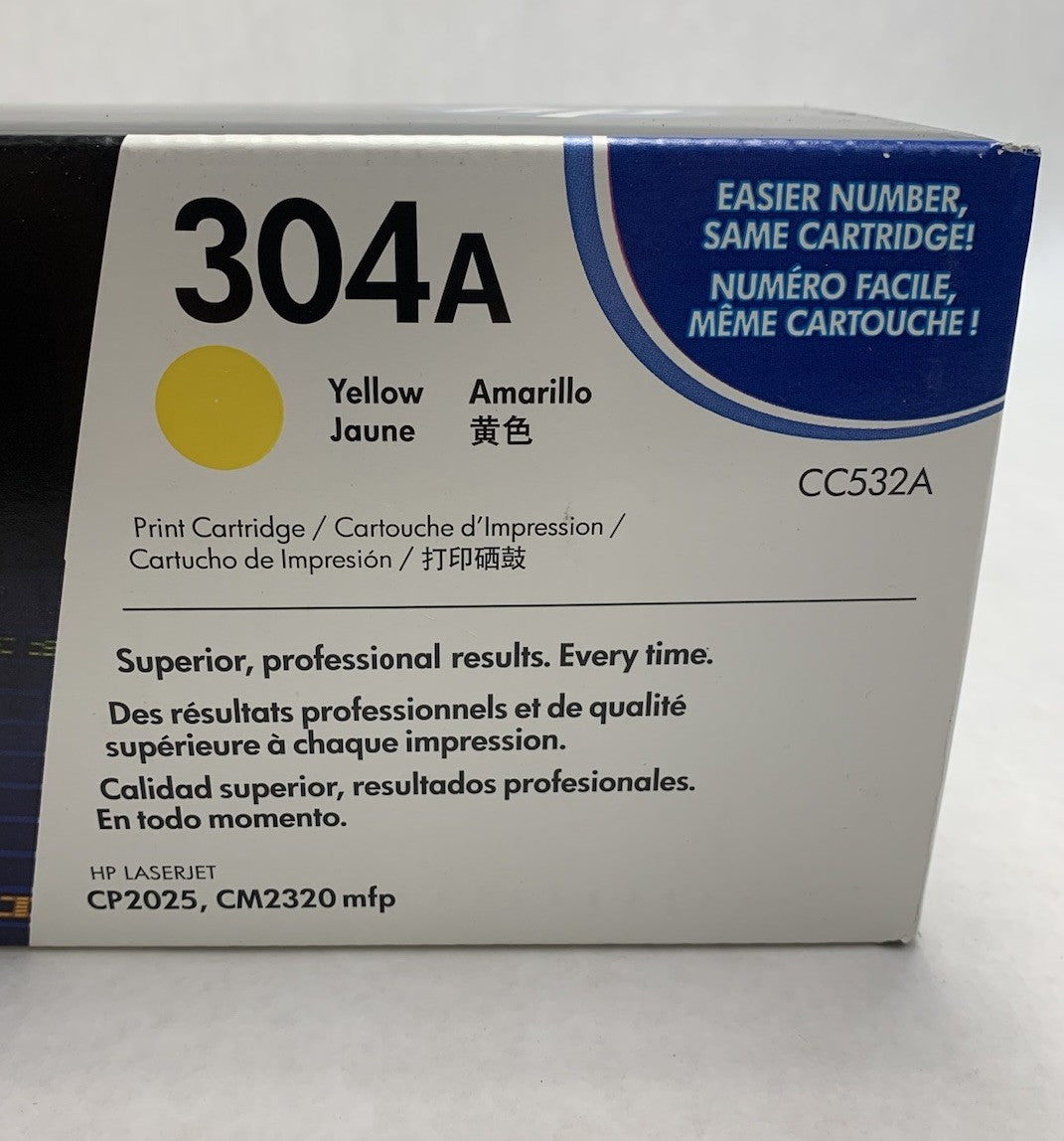 HP Laserjet 304A CC532A Yellow Print Cartridge Exp: June 20152