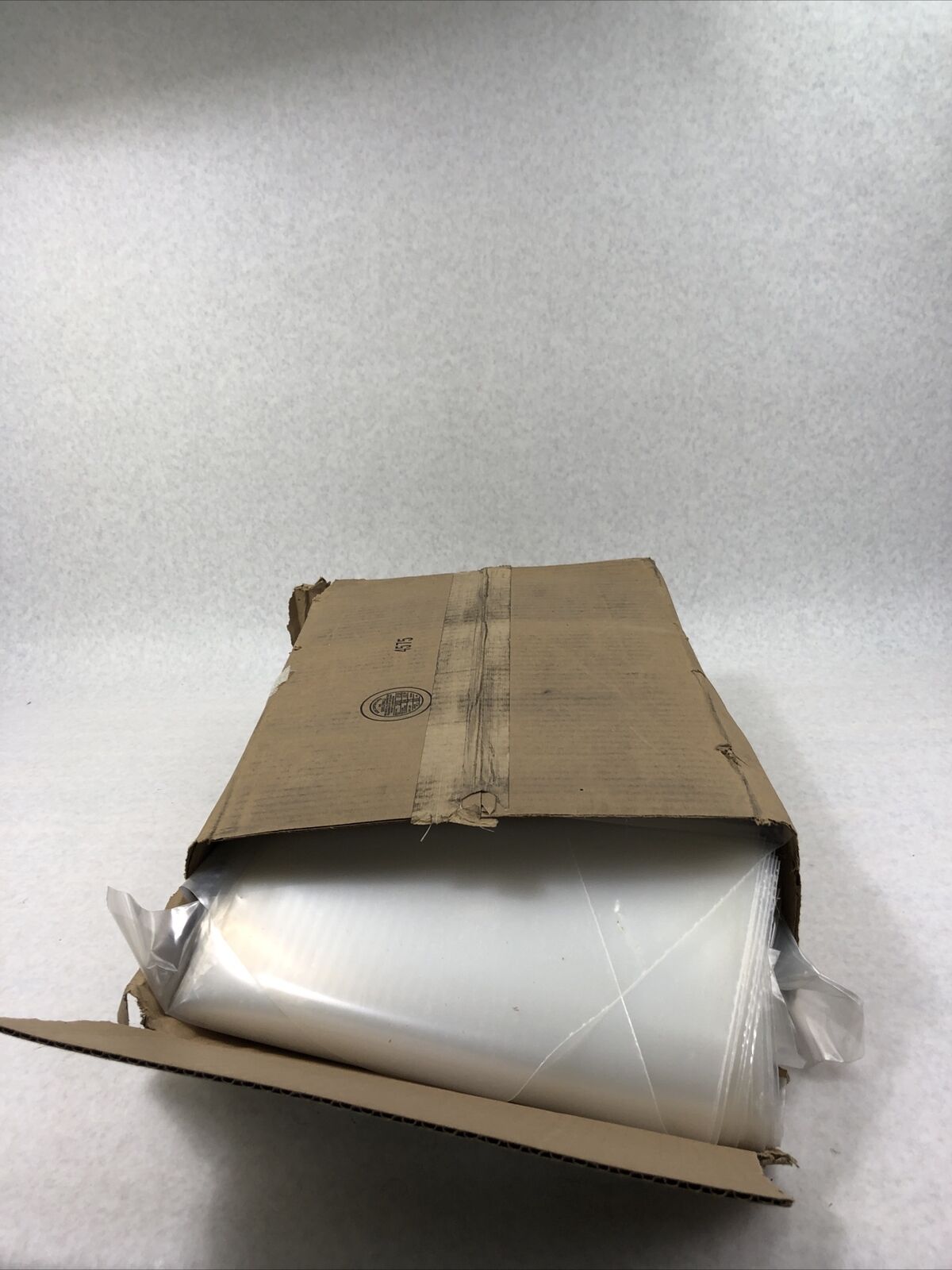 Open Box - 12x12 Inch, Clear Layflat Poly Bags 4 Mil - 1000