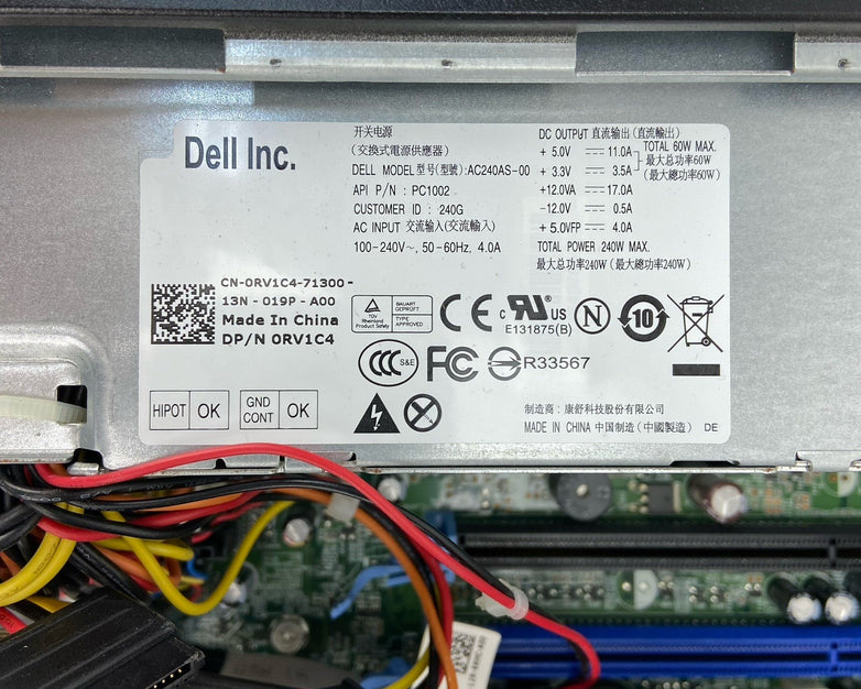 Dell Optiplex 990 SFF Intel Core i5-2400 3.1GHz 4GB RAM No HDD No OS GeForce 840