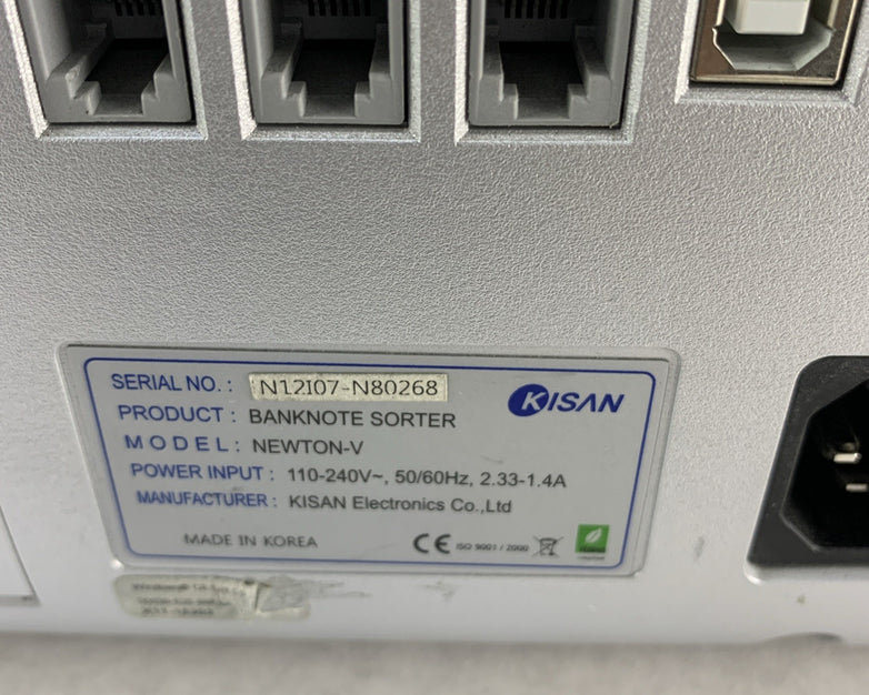 Kisan Newton- V Banknote Sorter -  Broken Money Guide No Power Cord  - Tested