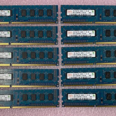 1GB Hynix HMT112U6BFR8C-G7 1Rx8 PC3-8500U DDR3 Non-ECC Desktop RAM (Lot of 10)