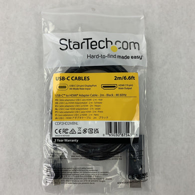 New OEM Startech 6ft  USB C to HDMI Cable 4K 60Hz USB Type C DP